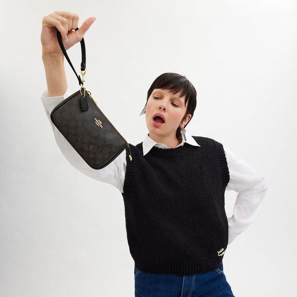 NWT Coach Outlet Nolita 19 In Signature Canvas - Picture 5 of 6